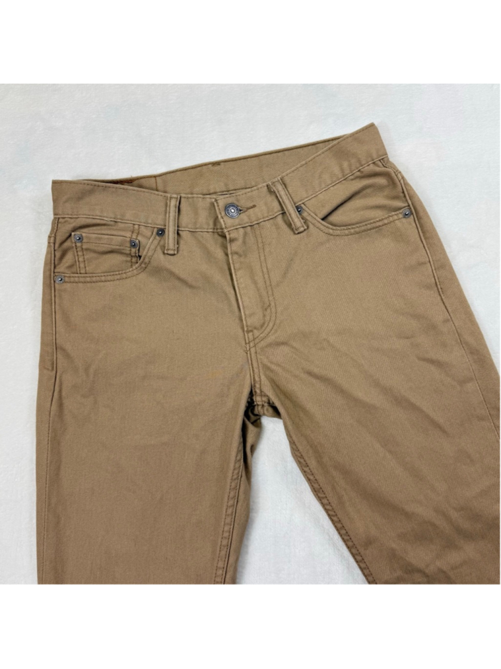 Men's Levi's‎ 511 Slim Straight Jeans 30x32 Tan Light Brown White Tab